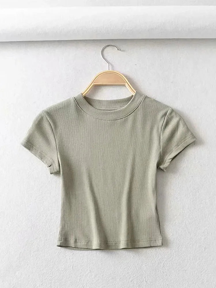 Summer Sexy Women O-neck Short-sleeve